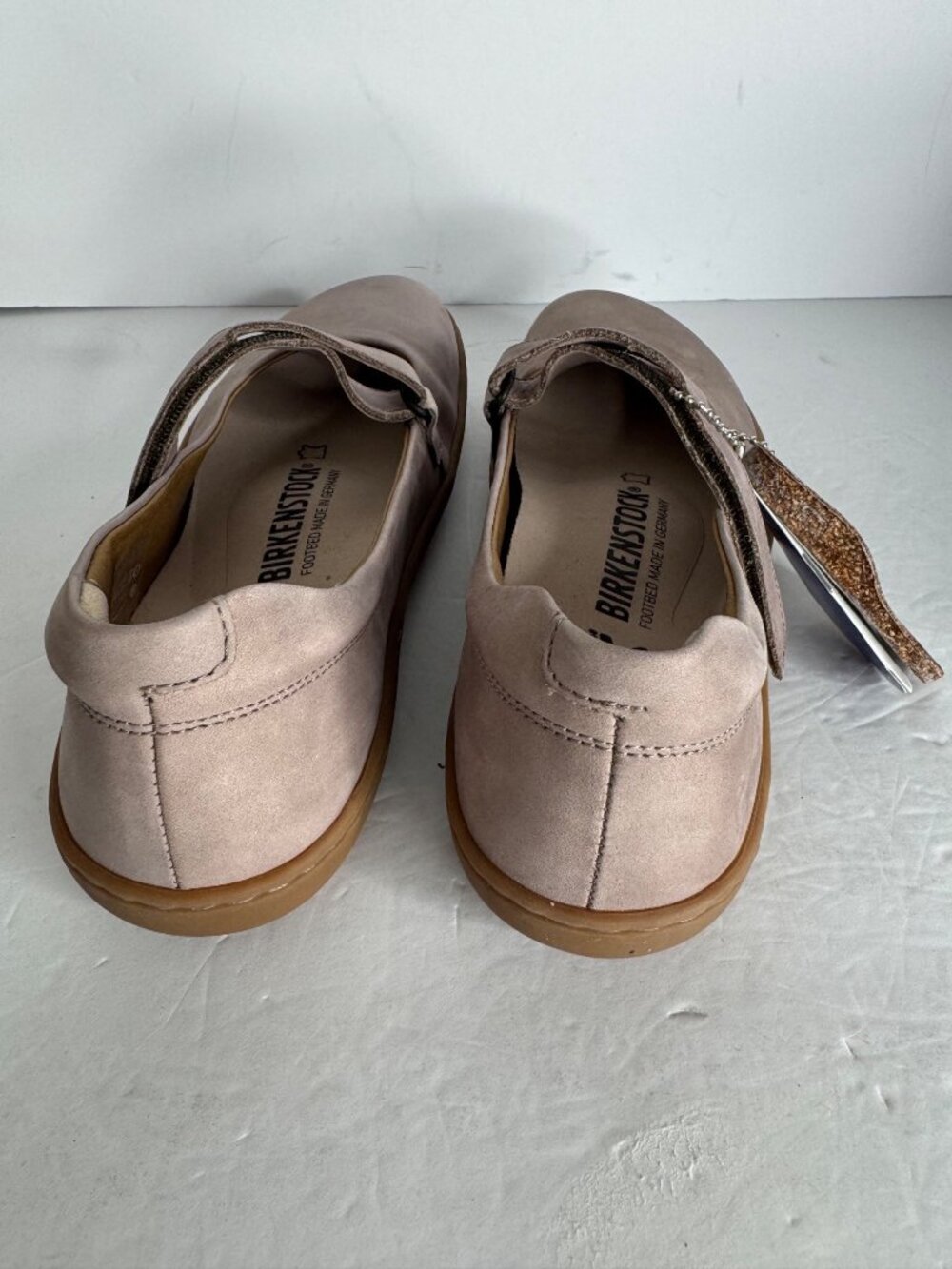 Birkenstock Lora Taupe Mary Jane Shoes Flats Nubuck Leather US 6 EU 37 Narrow - Picture 4 of 7